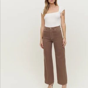 NWT Reformation Cowboy High Rise Straight Jeans